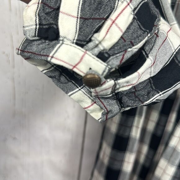 Maeve Anthropologie Gingham Tiered Mini Dress Cottagecore Picnic Fall Layering - Picture 9 of 14